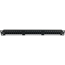 Patch panel 1U/19 cali UTP nieekranowany 24 porty kat. 5E złącza LSA