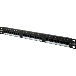 Patch panel 1U/19 cali UTP nieekranowany 24 porty kat. 5E złącza LSA Q-LANTEC PK-U5-1 A-LAN Technologie