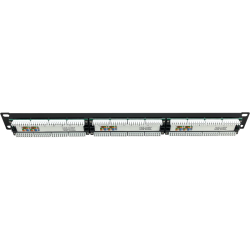 Patch panel 1U/19 cali UTP nieekranowany 24 porty kat. 5E złącza LSA