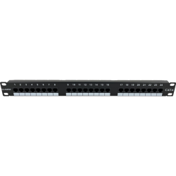 Patch panel 1U/19 cali UTP nieekranowany 24 porty kat. 6 złącza LSA