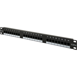 Patch panel 1U/19 cali UTP nieekranowany 24 porty kat. 6 złącza LSA Q-LANTEC PK-U6-1 A-LAN Technologies