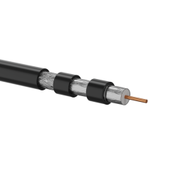 Kabel RG6 75 Om 1.02/4.55/6.86 PE Fca zewnętrzny żelowany Trishield outdoor 500m RGTec (D) A-LAN KRT102A0PE500