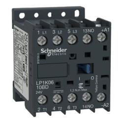 Stycznik mocy LP1K0610BD 6A 1NO 24V DC 3P TeSys K Schneider