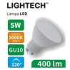 Żarówka LED GU10 5W 400lm 3000K ciepła plastik 113394 Lightech