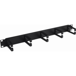 Organizator kabli 19" czarny z plastikowymi uszami 26597 Elpio