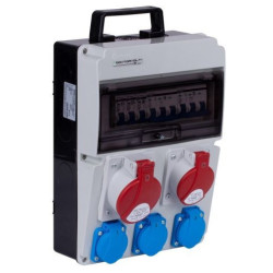 Rozdzielnica siłowa wyposażona CAS_2 (16A/5P 32A/5P 3x230V) IP54 DV-8119-F Doktorvolt