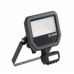 Naświetlacz LED PIR z regulacją mocy 17W/11W 2400lm/1600lm 4K IP65 czarny