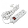 Przedłużacz z wyłącznikiem 3 gniazda 5m z/u 3x1,5mm²­ biały M20559 Eco Light