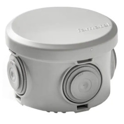 Puszka n/t okrągła R75x50mm wodoszczelna IP65 4xM20 3025 Famatel