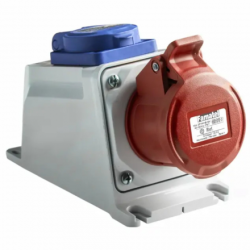 Gniazdo siłowe stałe 1x32A 4P 400V + 1x16A 230V IP54 23625F Famatel