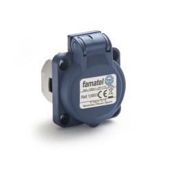 Gniazdo tablicowe z/u z klapką IP54 1F 16A 3P 230V 13953F Famatel