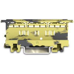 Adapter 221-500/000-053 do złączek 221-500 Wago 4mm2 na szynę TH-35 szaro-żółty
