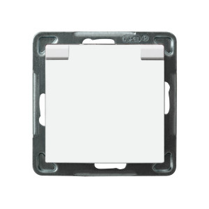 Gniazdo pojedyncze z/u IP44 białe GPH-1GZ/m/00/w AS Ospel