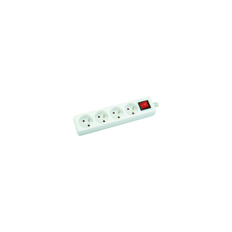 Przedłużacz z/u 4 gniazda 1,5x5m IP20 wyłącznik on/off biały PRZ-0011 Helios Przedłużacz z/u 4 gniazda 1,5x5m IP20 wyłącznik on/off biały PRZ-0011 Helios