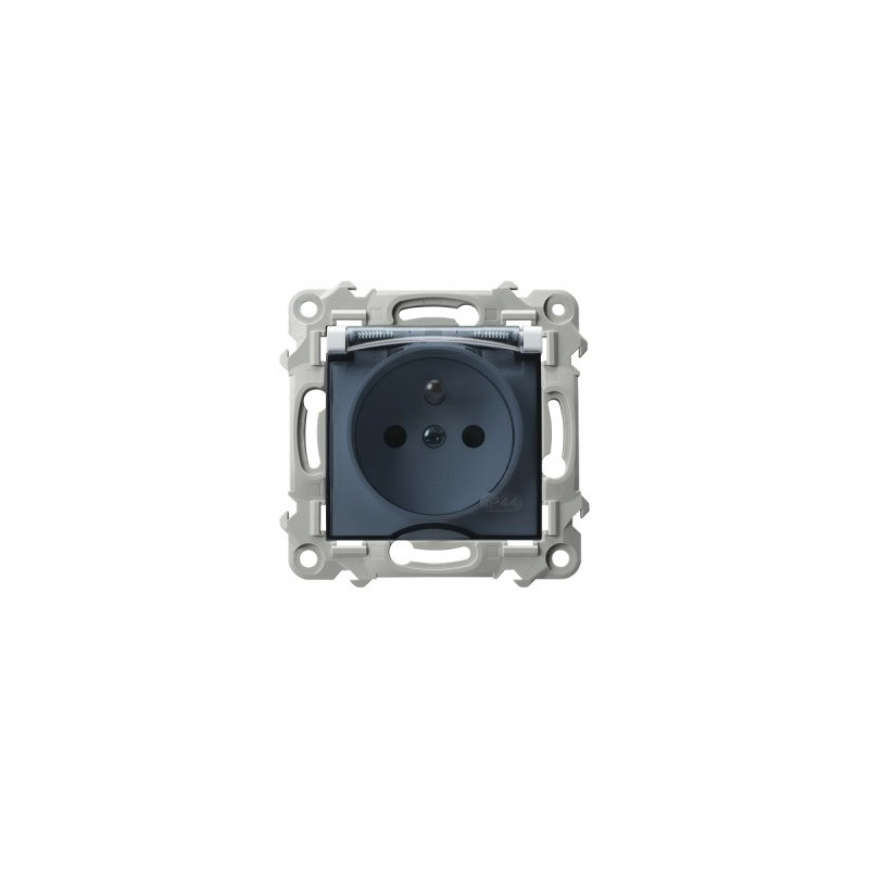 Gniazdo pojedyncze z/u i klapką IP44 GPH-1ZZ/m/00/d białe SZAFIR Ospel Gniazdo pojedyncze z/u i klapką IP44 GPH-1ZZ/m/00/d białe SZAFIR Ospel