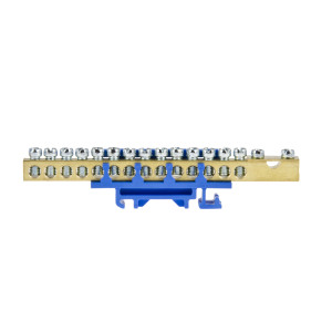 Listwa zaciskowa zerowa LZ-14 14x16 mm, 1x35mm niebieska ENE-00540 Incobex-Elplast