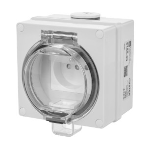 Gniazdo n/t hermetyczne OYSTER IP66 16A 250V GNT 2P+Z 6185-00 EPN Gniazdo n/t hermetyczne OYSTER IP66 16A 250V GNT 2P+Z 6185-00 EPN