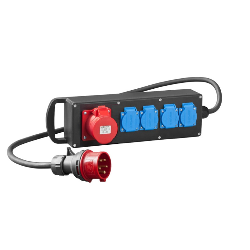 Przedłużacz gumowany siłowy RS-P 4x230V wtyczka 32A/5P IP44 czarny 7002-10 EPN Przedłużacz gumowany siłowy RS-P 4x230V wtyczka 32A/5P IP44 czarny 7002-10 EPN