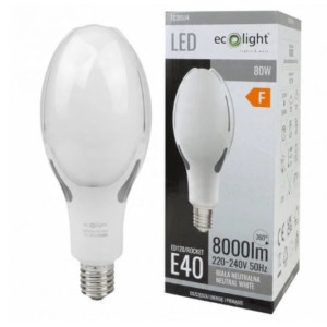 Żarówka uliczna LED Rocket E40 80W 4000K 8000lm EC20504 EcoLight