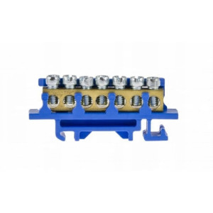 Listwa zaciskowa zerowa LZ-7 niebieska 7x16mm2 ENE-00542 Incobex-Elplast