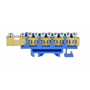 Listwa zaciskowa LZ-8 8x16 mm + 1x35mm niebieska ENE-00536 Incobex-Elplast