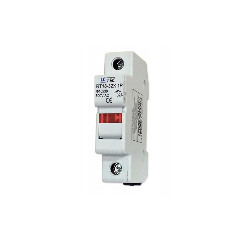 Rozłącznik bezpiecznikowy RT18-32X AC 1P na wkładki 10x38 wskaźnik 492147 LC-Tec Rozłącznik bezpiecznikowy RT18-32X AC 1P na wkładki 10x38 wskaźnik 492147 LC-Tec