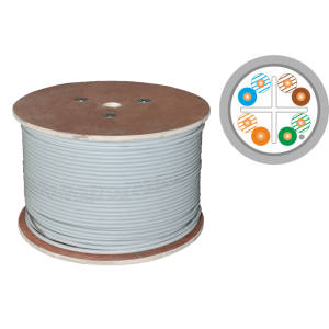 Kabel teleinformatyczny F/UTP  kat.6 PVC 4PR Eca Q-LANTEC 305m KIF6PVC305Q 10 lat gwarancji A-LAN