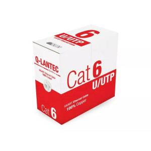 Kabel teleinformatyczny U/UTP kat.6 PVC Eca Q-LANTEC 305m 10 lat gwarancji KIU6PVC305Q A-LAN