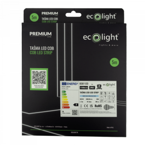 Taśma LED COB 24V 45W 6000K 1125lm/m IP67 5m EC61123 EcoLight Taśma LED COB 24V 45W 6000K 1125lm/m IP67 5m EC61123 EcoLight