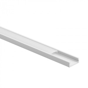 Profil aluminiowy N02 natynkowy biały + klosz mleczny 2m EC20594 EcoLight