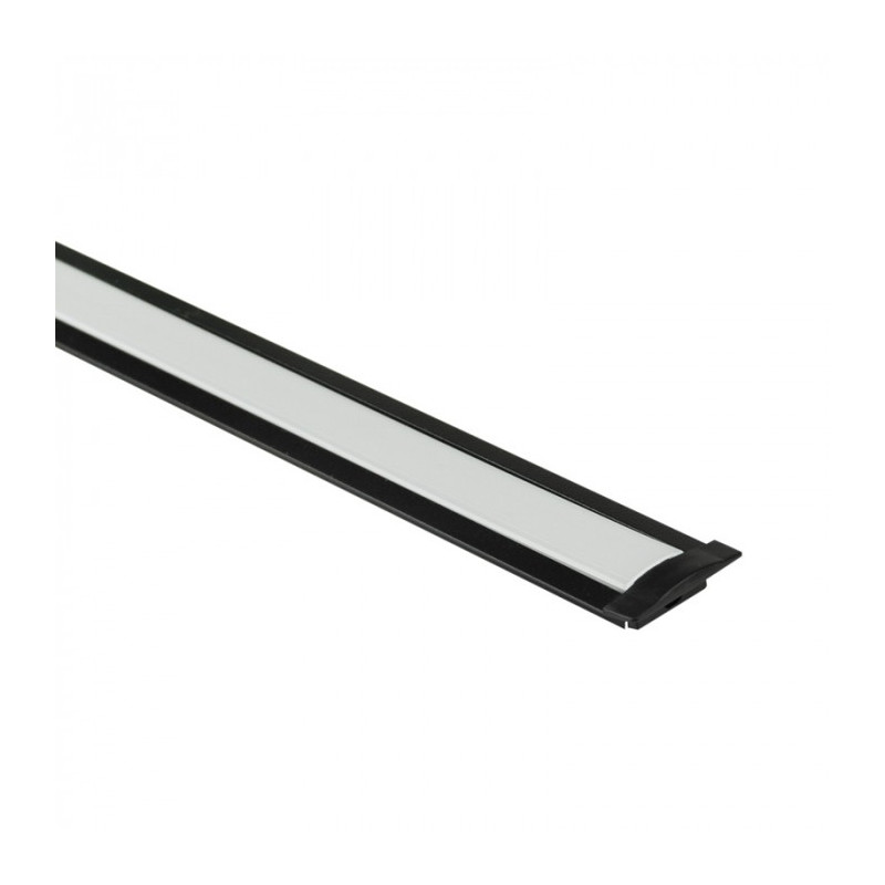 Profil aluminiowy P02 podtynkowy czarny + klosz mleczny 2m EC20612 EcoLight Profil aluminiowy P02 podtynkowy czarny + klosz mleczny 2m EC20612 EcoLight