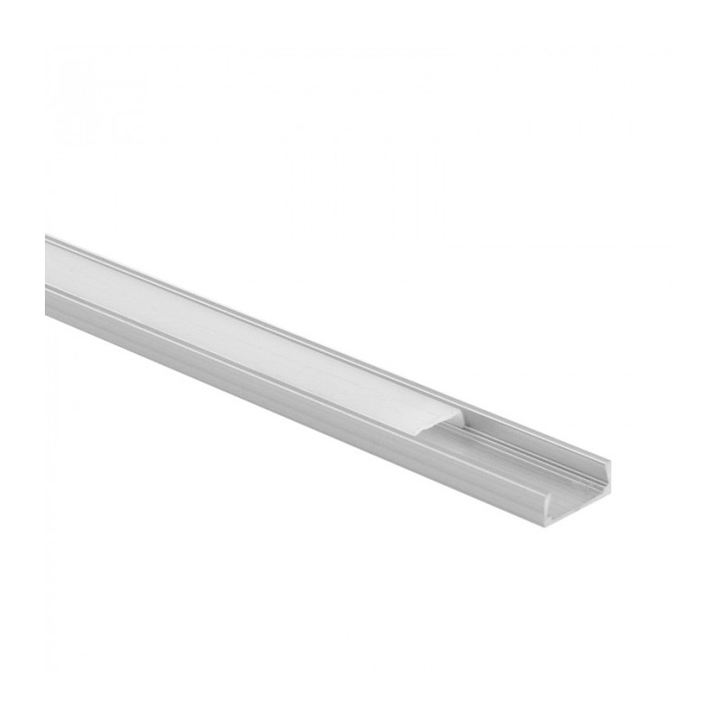Profil aluminiowy N02 natynkowy anodowany + klosz mleczny 2m EC20591 EcoLight Profil aluminiowy N02 natynkowy anodowany + klosz mleczny 2m EC20591 EcoLight