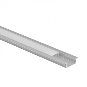 Profil aluminiowy P02 podtynkowy anodowany + klosz mleczny 2m EC20606 EcoLight
