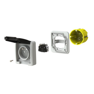 Gniazdo pojedyncze z/u IP55 p/t 5041-77 antracytowe Aquant 2K Elektro-Plast Nasielsk Gniazdo pojedyncze z/u IP55 p/t 5041-77 antracytowe Aquant 2K Elektro-Plast Nasielsk