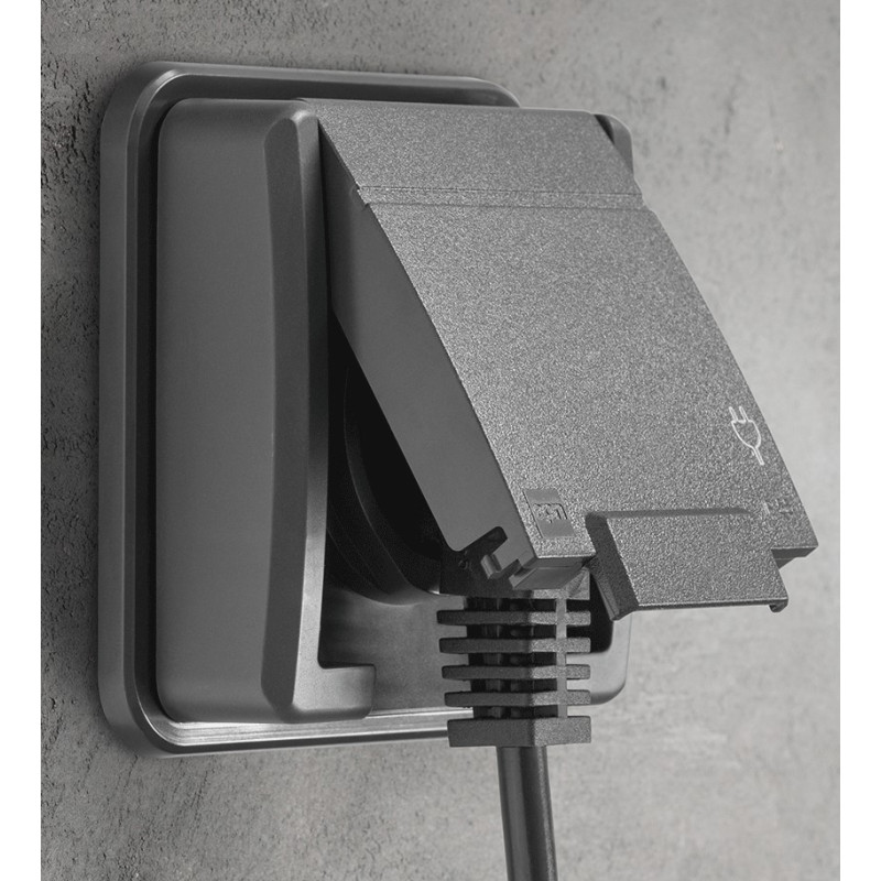 Gniazdo pojedyncze z/u IP55 p/t 5041-77 antracytowe Aquant 2K Elektro-Plast Nasielsk Gniazdo pojedyncze z/u IP55 p/t 5041-77 antracytowe Aquant 2K Elektro-Plast Nasielsk