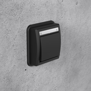 Łącznik uniwersalny pojedynczy/schodowy p/t IP55 5001-77 antracyt Aquant 2K Elektro-Plast Nasielsk