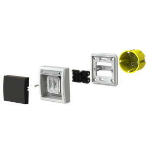 Łącznik uniwersalny pojedynczy/schodowy p/t IP55 5001-70 szary Aquant 2K Elektro-Plast Nasielsk Łącznik uniwersalny pojedynczy/schodowy p/t IP55 5001-70 szary Aquant 2K Elektro-Plast Nasielsk