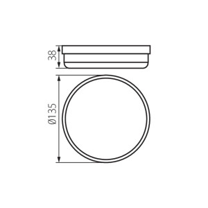 Oprawa kanałowa TOLU O LED 9W-NW-W 720lm 4000K IP54 okrągła 31497 Kanlux Oprawa kanałowa TOLU O LED 9W-NW-W 720lm 4000K IP54 okrągła 31497 Kanlux