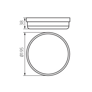 Oprawa kanałowa TOLU O LED 18W-NW-W 1620lm 4000K IP54 okrągła 31498 Kanlux Oprawa kanałowa TOLU O LED 18W-NW-W 1620lm 4000K IP54 okrągła 31498 Kanlux