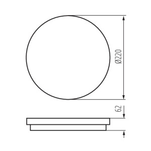 Plafoniera STIVI LED 15W-NW-O okrągła 4000K 1800lm IP65 35006 Kanlux Plafoniera STIVI LED 15W-NW-O okrągła 4000K 1800lm IP65 35006 Kanlux