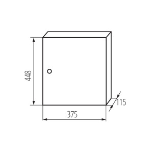Rozdzielnica n/t metalowa 2x12 IP30 KP-DB-I-MS-212 29315 Kanlux