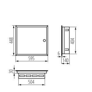 Rozdzielnica p/t metalowa 2x24 IP30 KP-DB-I-MF-224 32639 Kanlux
