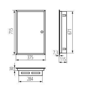 Rozdzielnica p/t metalowa 4x12 IP30 KP-DB-I-MF-412 35682 Kanlux Rozdzielnica p/t metalowa 4x12 IP30 KP-DB-I-MF-412 35682 Kanlux