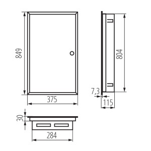 Rozdzielnica p/t metalowa 5x12 KP-DB-I-MF-512 IP30 35683 Kanlux Rozdzielnica p/t metalowa 5x12 KP-DB-I-MF-512 IP30 35683 Kanlux