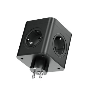 Rozgałęźnik kostka R-41SWS/USBA+USBC czarny 1xgniazdo z/u Schuko 2xUSB-A 1xUSB-C Rozgałęźnik kostka R-41SWS/USBA+USBC czarny 1xgniazdo z/u Schuko 2xUSB-A 1xUSB-C