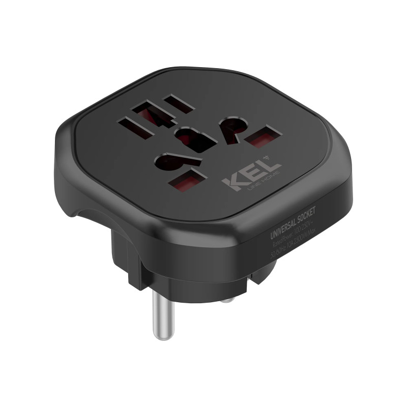 Adapter sieciowy uniwersalny dla wtyczek EU/UK/US/AU czarny AD-EU/UNI W-72053 KEL Plastrol Adapter sieciowy uniwersalny dla wtyczek EU/UK/US/AU czarny AD-EU/UNI W-72053 KEL Plastrol