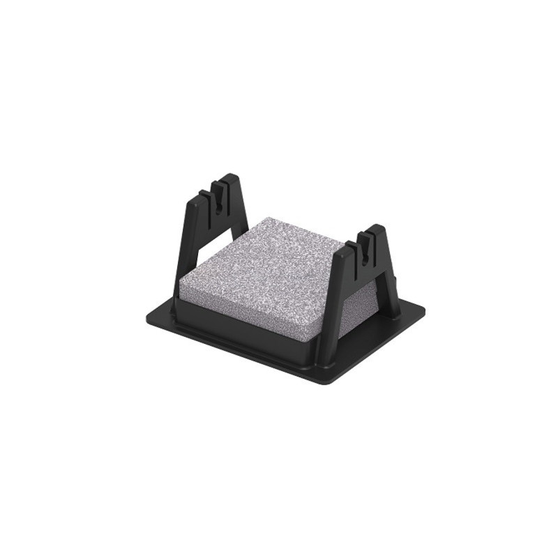 Uchwyt plastikowy otwarty z betonem H-65 do drutu odgromowego fi8-10 dno plastikowe 401818 Gromtor