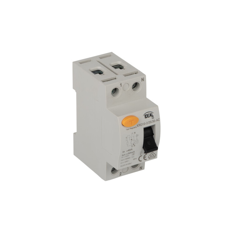 Wyłącznik różnicowoprądowy KRD10-2/25/30-AC 38724 IDEAL Kanlux Wyłącznik różnicowoprądowy KRD10-2/25/30-AC 38724 IDEAL Kanlux