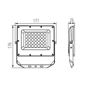 Naświetlacz LED ACETE 30W CCT IP65 szary 38492 Kanlux