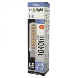 Żarówka LED G9 12W 6500K 1040lm EC20756 EcoLight